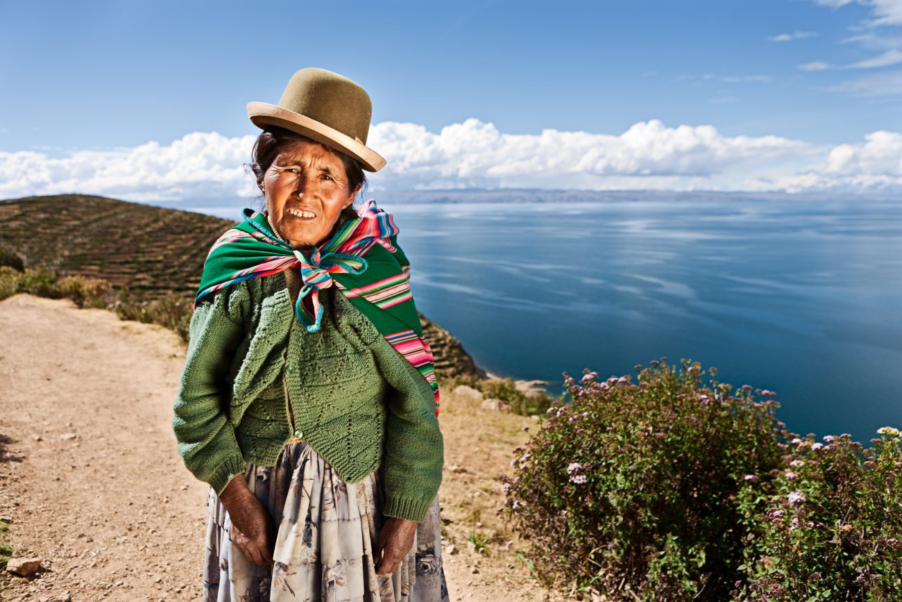 Aymara woman on Isla del Sol, Bolivia