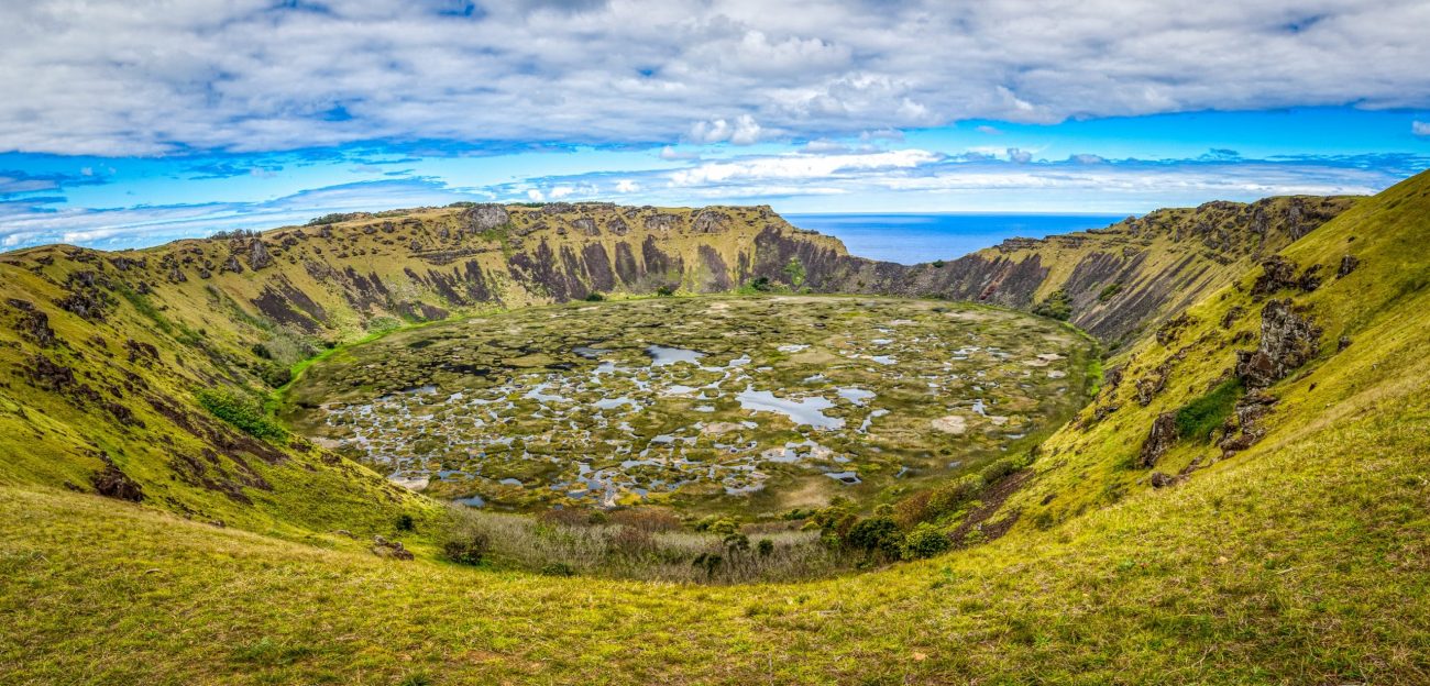 Rano Kau, Orongo, Ahu Akivi, jeskyně Ana Tepahu, lom Puna Pau