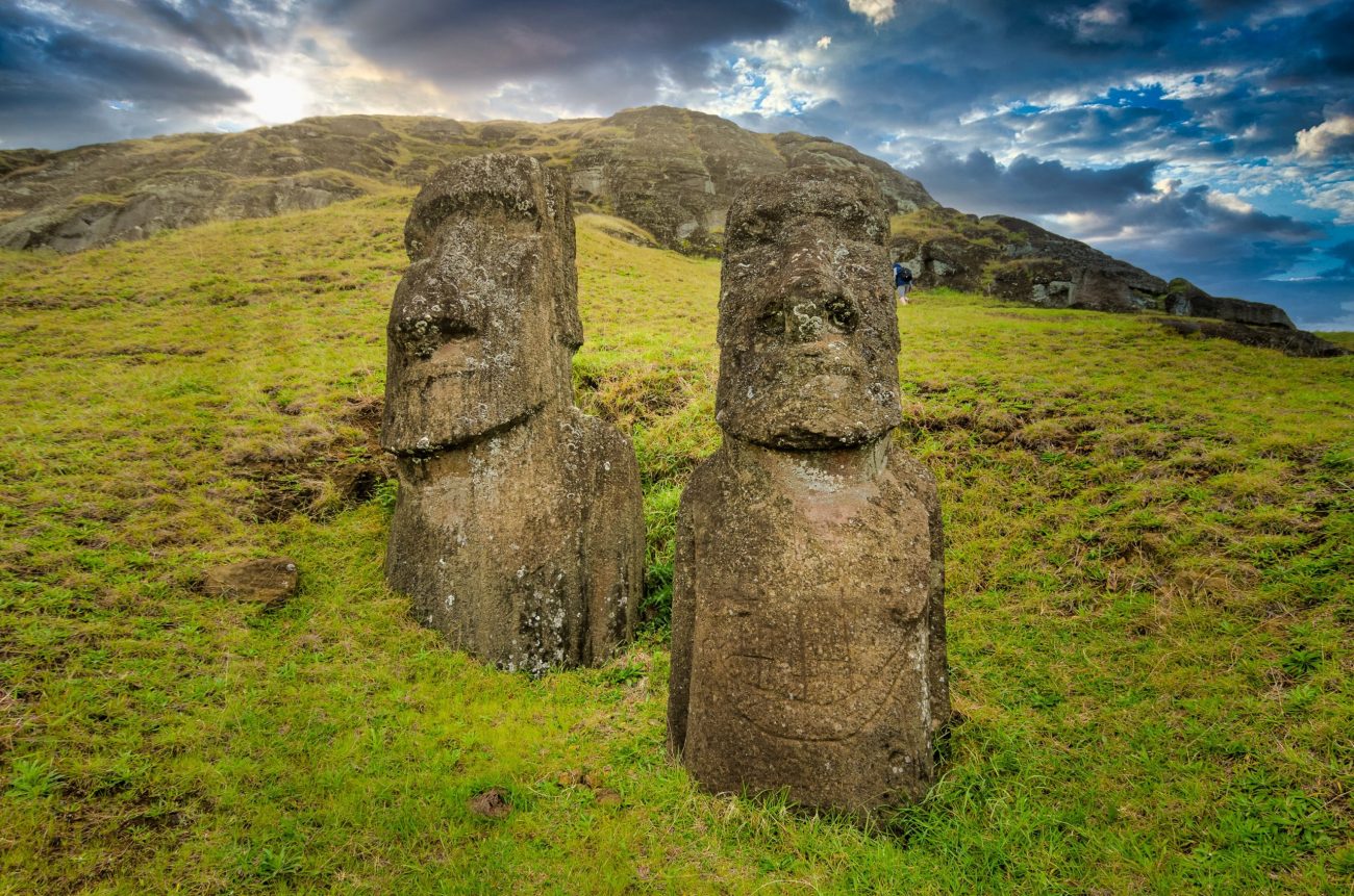 Rano Kau, Orongo, Ahu Akivi, jeskyně Ana Tepahu, lom Puna Pau