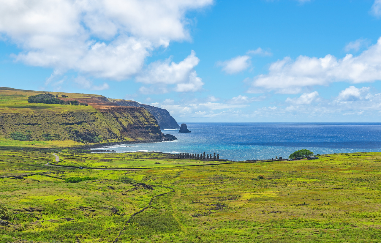 Ahu Tongariki, Easter Island, Chile