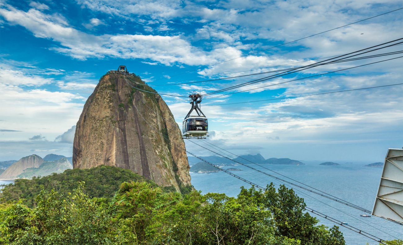 The Sugarloaf Mountain in Rio de Janeiro, Brazil