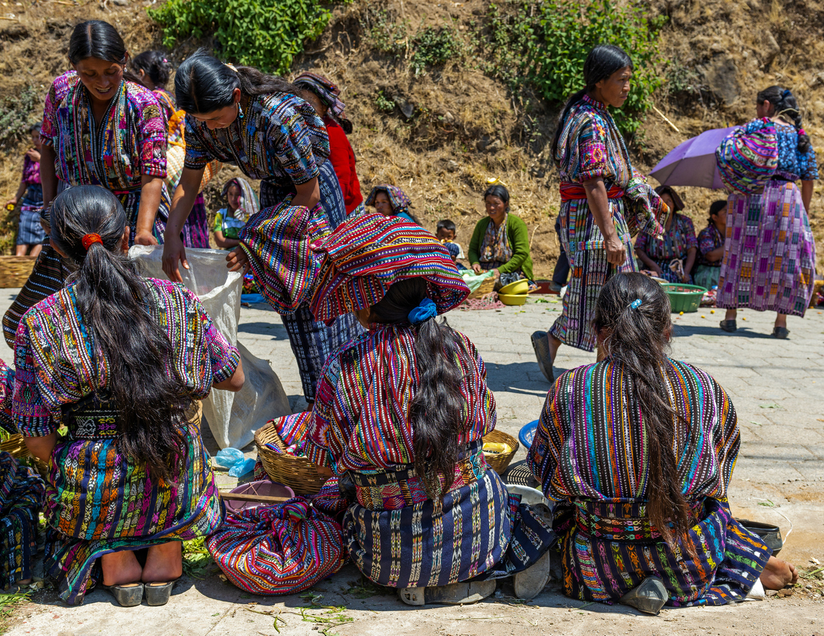 Mayan Indigenous Women on Market, Guatemala