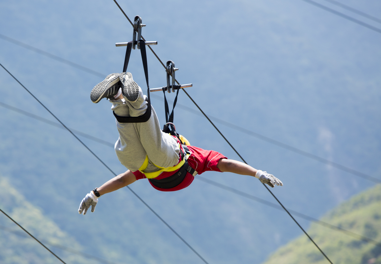 Canopy activities in Banos, Ecuador