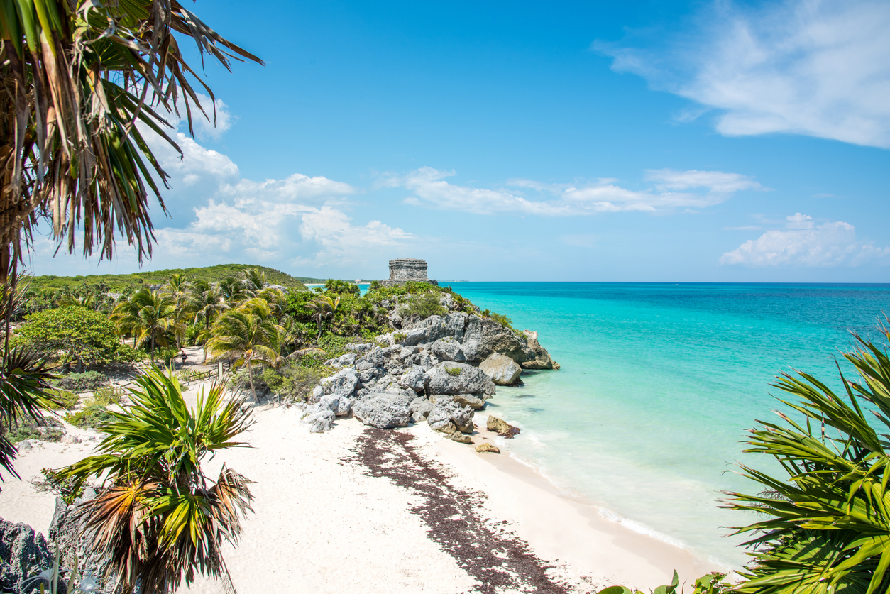 Tulum God of Winds Temple El Castillo Mexico